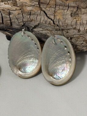Abalone Shell Earrings - Hand Crafted A NWT
